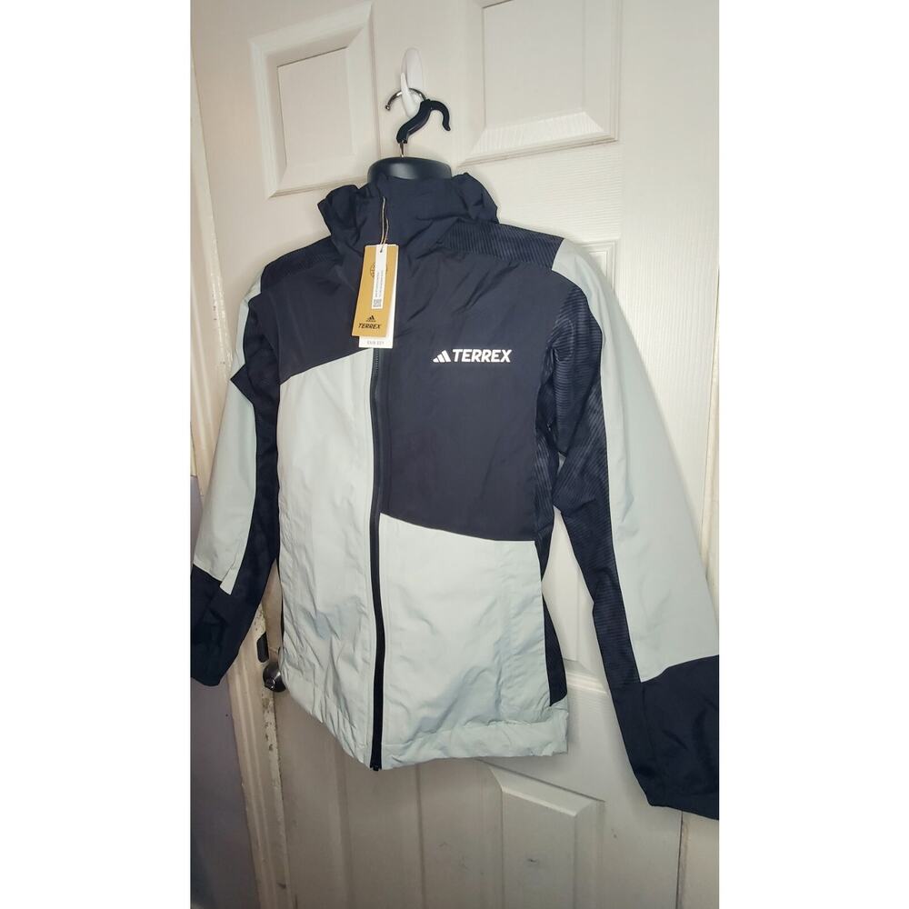 ADIDAS Size S TERREX Xperior Hybrid Rain.RDY Jacket IB4957 Wonder Silver - Picture 4 of 8
